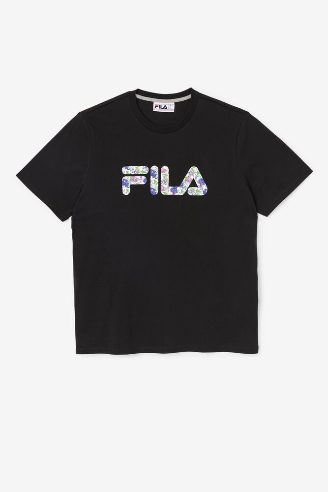 Fila Miesten Paidat Saranac Mustat - EMLO-13074